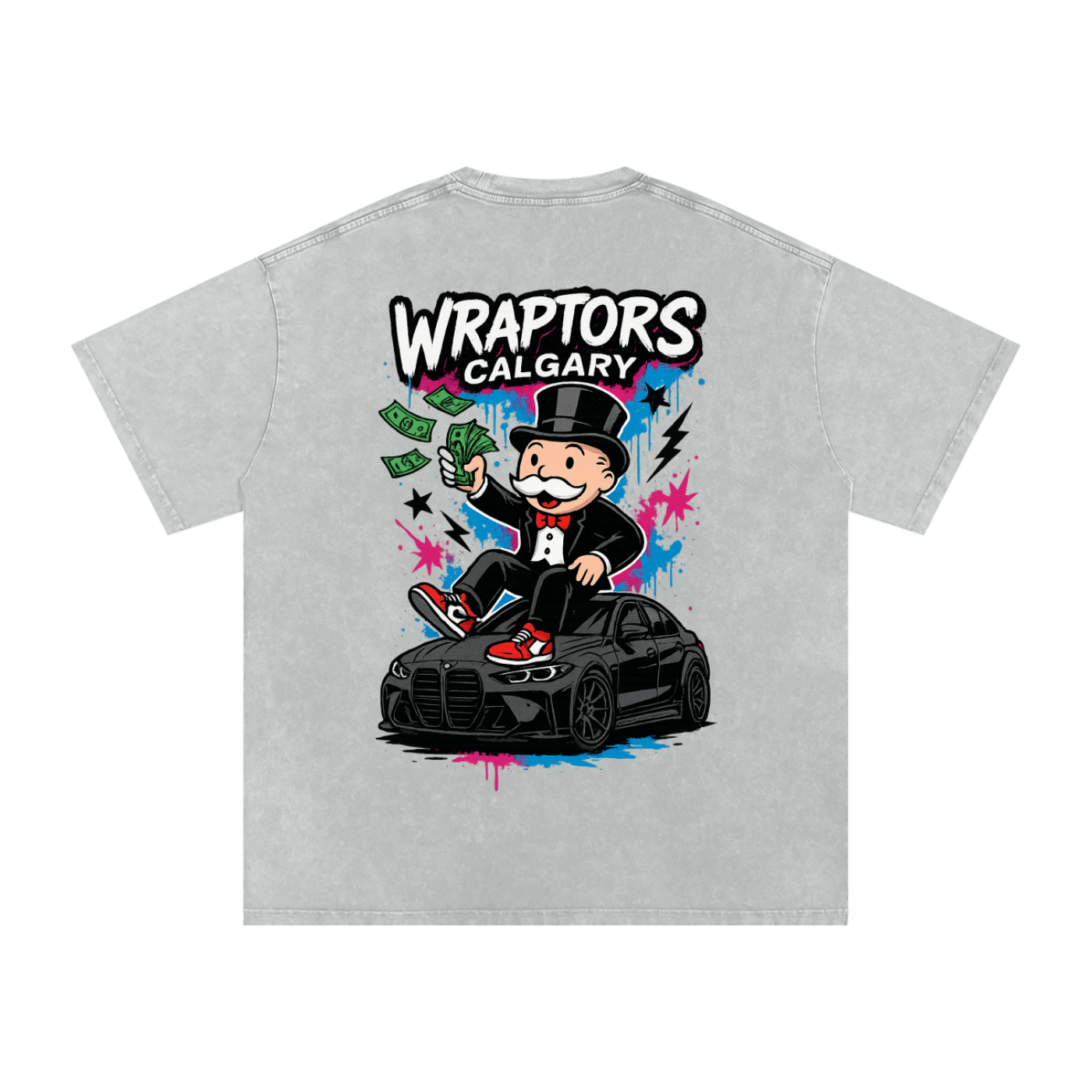 "MONOPOLY" Washed Oversized Tee