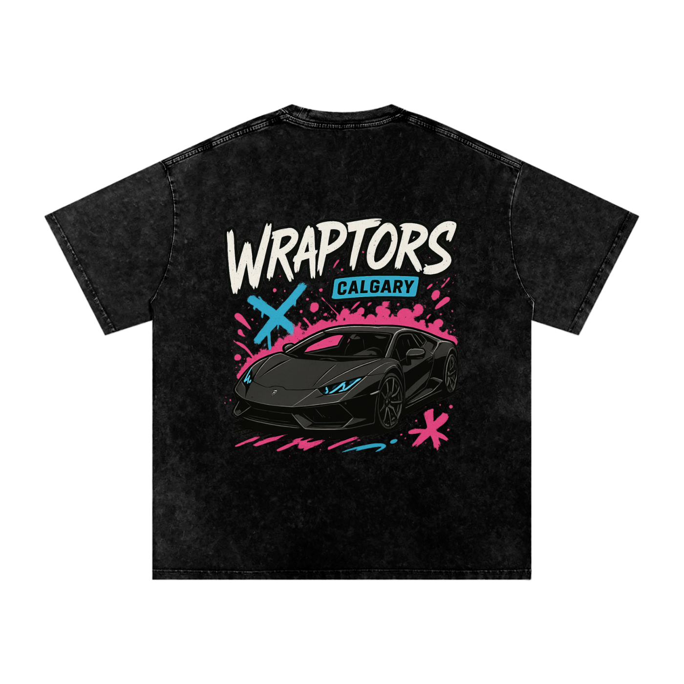 "LAMBO" Washed Oversized Tee