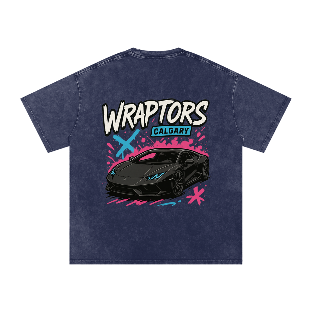 "LAMBO" Washed Oversized Tee