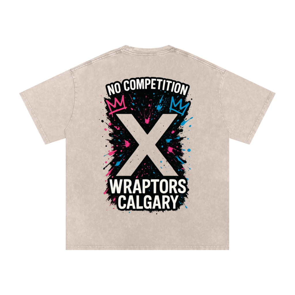 "NO COMPETITION" Washed Oversized Tee