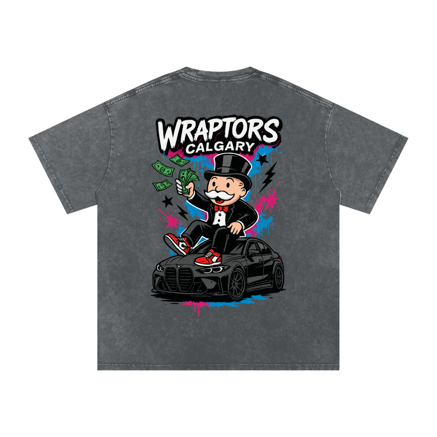 "MONOPOLY" Washed Oversized Tee