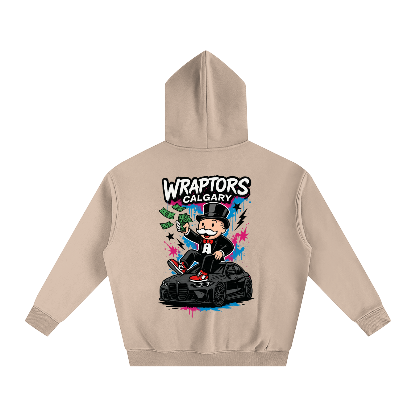 "MONOPOLY" Oversize Fleeced Hoodie